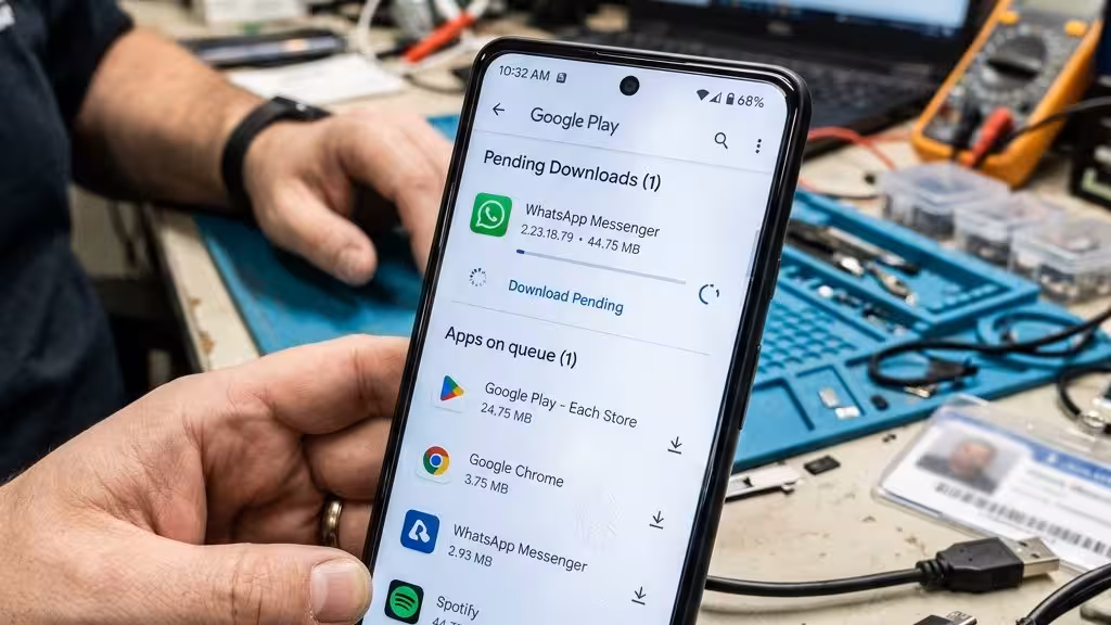 Cara Mengatasi Play Store Muncul Kode Error Download Pending Terus